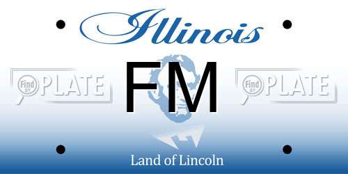 FM Illinois License Plate