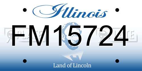 FM15724 Illinois License Plate