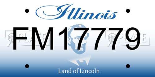 FM17779 Illinois License Plate