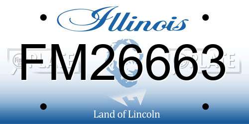 FM26663 Illinois License Plate
