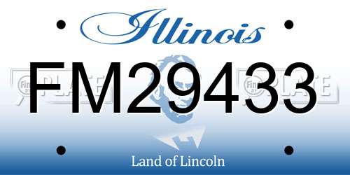 FM29433 Illinois License Plate