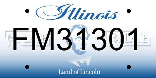 FM31301 Illinois License Plate