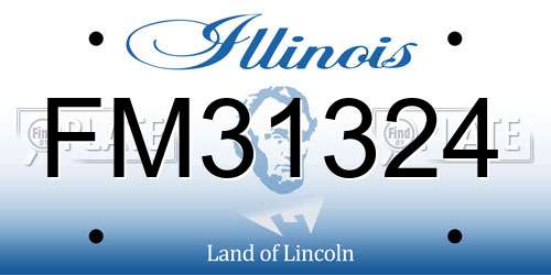 FM31324 Illinois License Plate