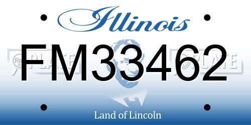 FM33462 Illinois License Plate