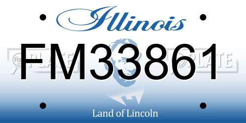 FM33861 Illinois License Plate