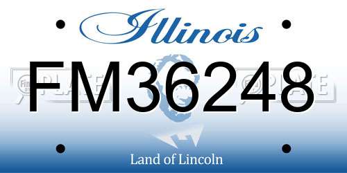 FM36248 Illinois License Plate