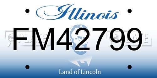 FM42799 Illinois License Plate