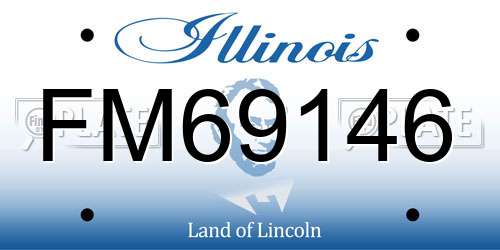 FM69146 Illinois License Plate