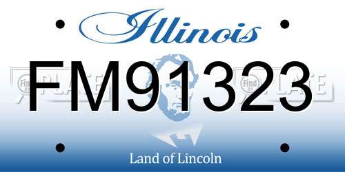 FM91323 Illinois License Plate