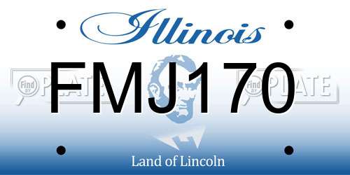 FMJ170 Illinois License Plate