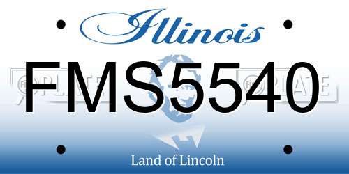 FMS5540 Illinois License Plate