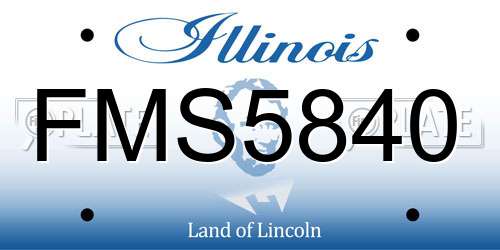 FMS5840 Illinois License Plate