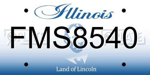 FMS8540 Illinois License Plate