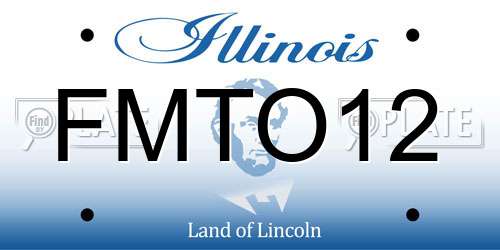 FMTO12 Illinois License Plate