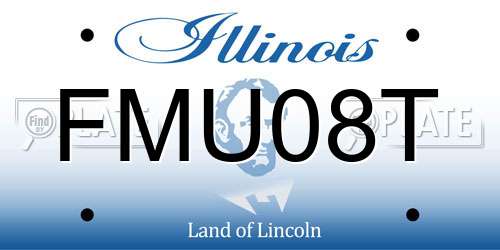 FMU08T Illinois License Plate