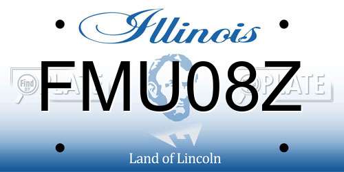 FMU08Z Illinois License Plate