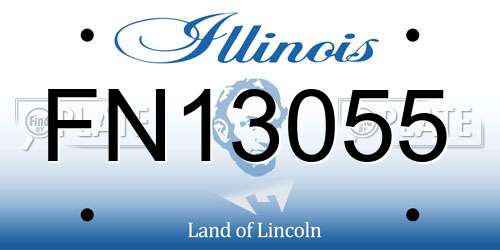 FN13055 Illinois License Plate