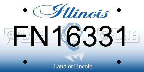 FN16331 Illinois License Plate