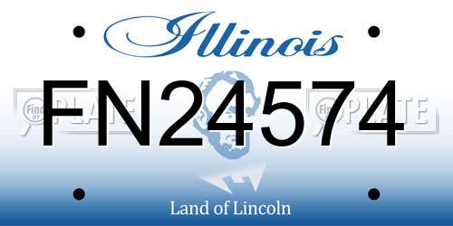 FN24574 Illinois License Plate