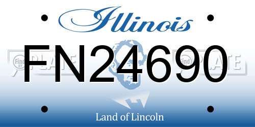 FN24690 Illinois License Plate
