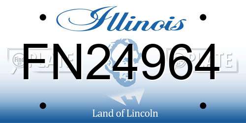 FN24964 Illinois License Plate