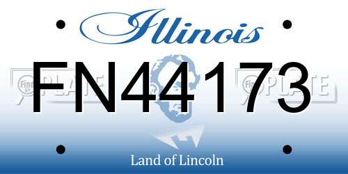 FN44173 Illinois License Plate