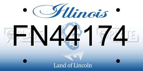 FN44174 Illinois License Plate