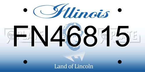 FN46815 Illinois License Plate