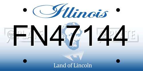 FN47144 Illinois License Plate