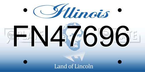 FN47696 Illinois License Plate