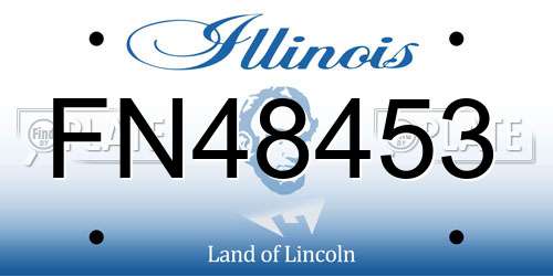 FN48453 Illinois License Plate