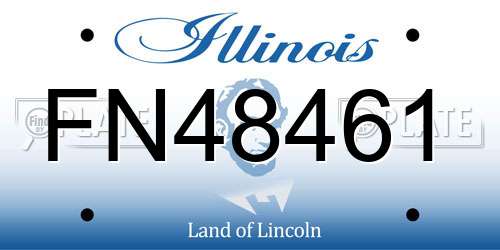 FN48461 Illinois License Plate