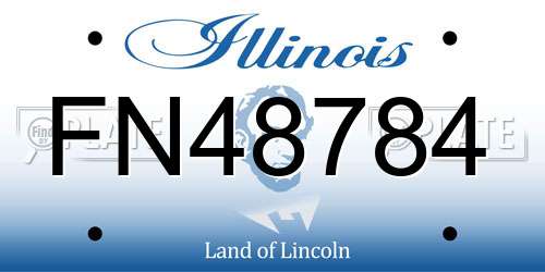 FN48784 Illinois License Plate