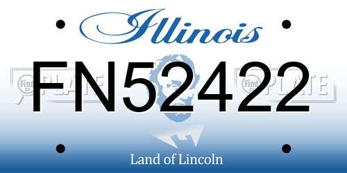 FN52422 Illinois License Plate