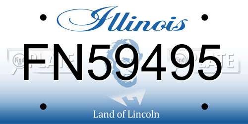 FN59495 Illinois License Plate