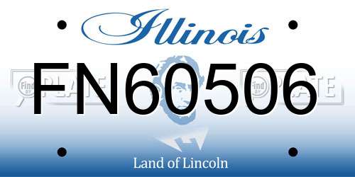 FN60506 Illinois License Plate