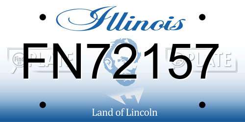 FN72157 Illinois License Plate