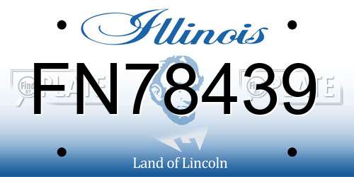 FN78439 Illinois License Plate