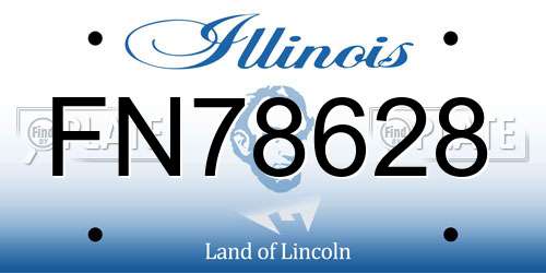 FN78628 Illinois License Plate