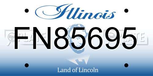 FN85695 Illinois License Plate