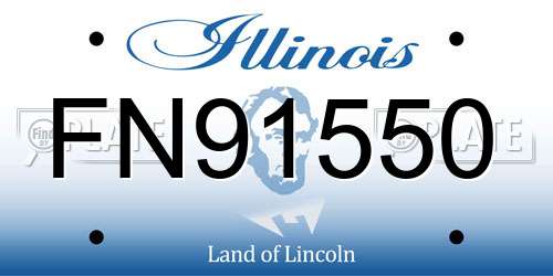 FN91550 Illinois License Plate