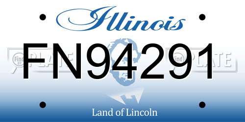 FN94291 Illinois License Plate