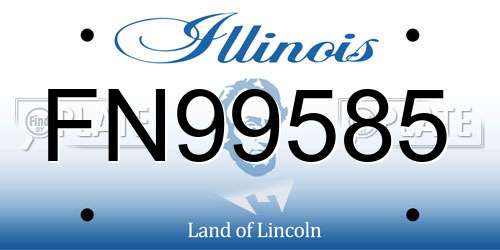 FN99585 Illinois License Plate