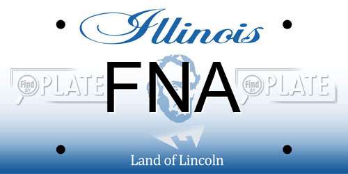FNA Illinois License Plate