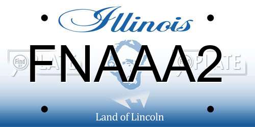 FNAAA2 Illinois License Plate
