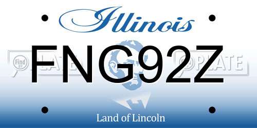 FNG92Z Illinois License Plate