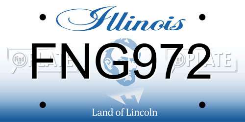 FNG972 Illinois License Plate