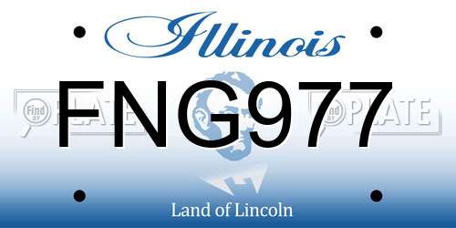 FNG977 Illinois License Plate