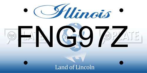 FNG97Z Illinois License Plate