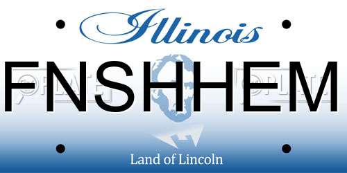 FNSHHEM Illinois License Plate